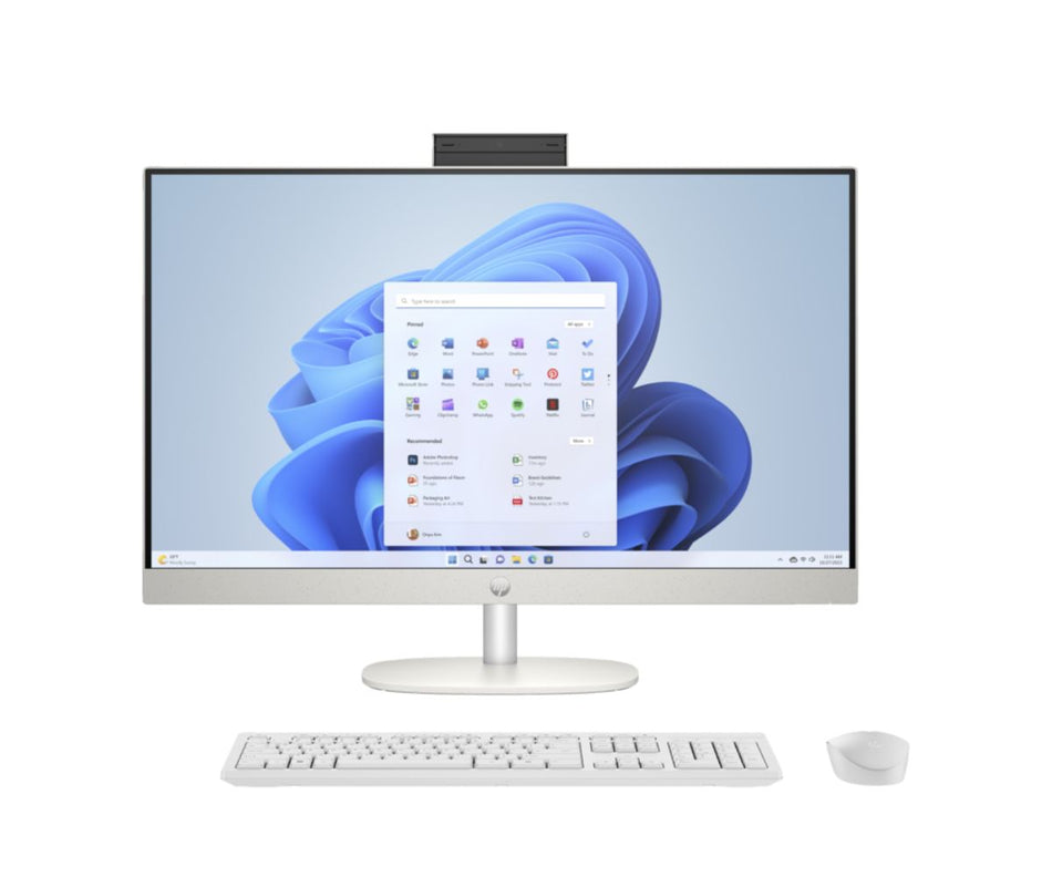 HP All in One 24 cr1002ni PC Intel Ultra5 125U 16GB (1x16GB) DDR5 5600 512GB PCIe NVMe SSD 23.8 FHD Non Touch Antiglare Windows 11 Plus PPP Africa Wi Fi 6+ Bluetooth 5.3 HP 1 Year Carry in