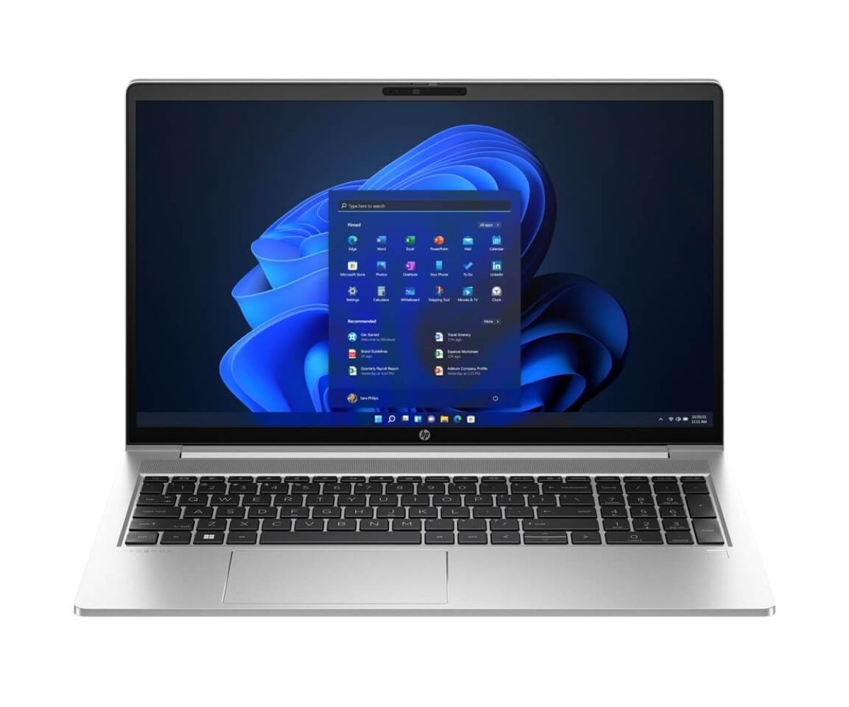 HP ProBook 450 G10 Core i5 1334U 16GB (1x16GB) DDR4 3200 512GB PCIe NVMe SSD 15.6 FHD AG UWVA 250 HD NarrowBezel bent Win 11 Pro 64 Wi Fi 6E +BT 5.3 / Clickpad Backlit with numeric keypad Dual AryMic F USB2 NFOVCamera HP 3 year NBD Onsite Note